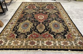 9' x 12' Soumak Kilim Hand Woven Turkish Wool Rug