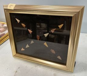 Framed Collection of Arrow Heads