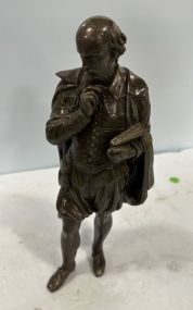 Metal William Shakespeare Statue