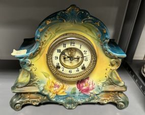 Royal Bunn German Porcelain Mantle Clock
