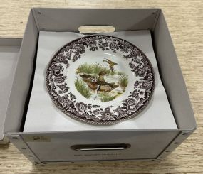 9 Spode Woodland Salad Plates