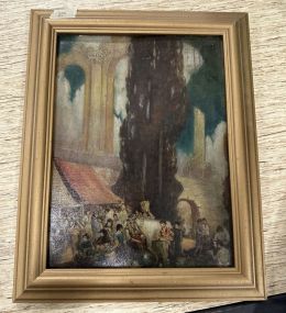 Barcelona Painting Framed