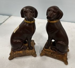 Pair of Resin Retriever Bookends