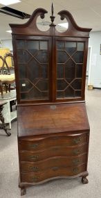 Antique Reproduction Traditional Secretary Bookcase