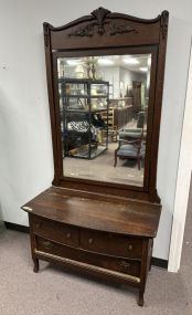 Early 1900's Oak Low Boy Dresser