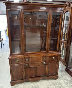 Vintage Duncan Phyfe Mahogany China Cabinet