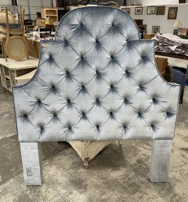 Calico Bluish Grey Upholstered Headboard