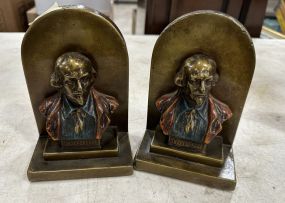 Pair of Shakespeare Brass Bookends