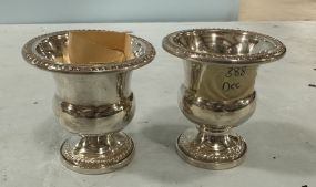 Pair of Weighted Sterling Toothpick Holders