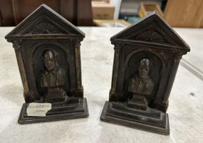 Pair of Metal William Shakespeare Bookends