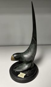 India Brass Bird Sculpture
