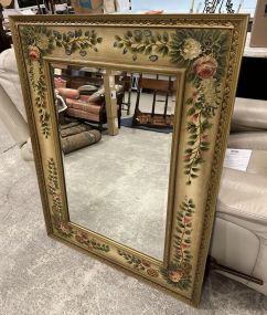 Modern Hand Painted Beveled Wall Mirror