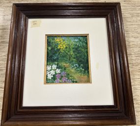 Signed Hilda Landscape Painting