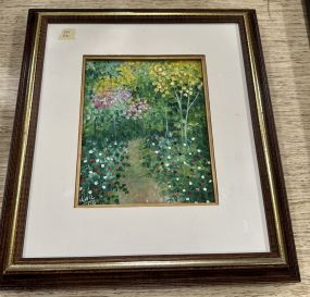 Signed Hilda Landscape Painting