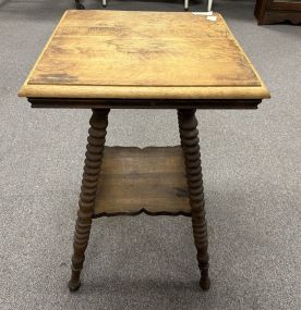 Vintage Reeded Lamp Table