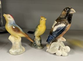 Vintage Hand Painted Bird Ceramic Figurines