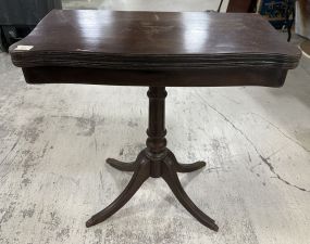 Duncan Phyfe Mahogany Pedestal Game Table