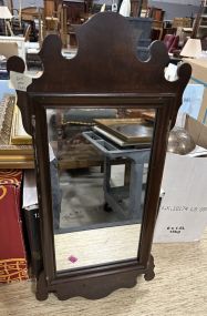 Small Chippendale Style Mahogany Wall Mirror