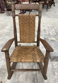 Heavy Oak Rocking Chair