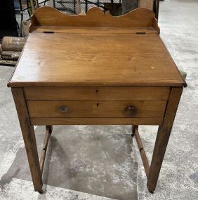 Vintage English Plantation Writing Desk