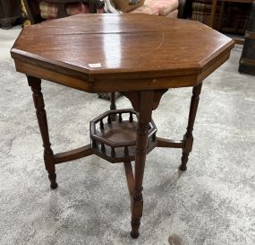 Vintage Octagon Parlor Table