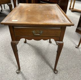 Mahogany Queen Anne Side Table