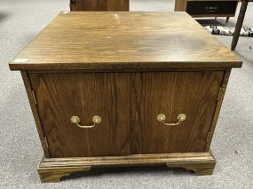 Late 20th Century Oak Lamp Table