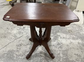 Eastlake Victorian Mahogany Parlor Table