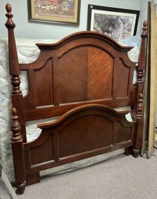 Traditional Style Cherry Queen Four Poster Bed