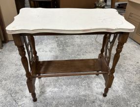 Painted Top Accent Magazine Table