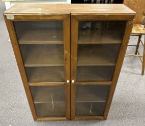 Vintage Two Door Trinket Display Cabinet