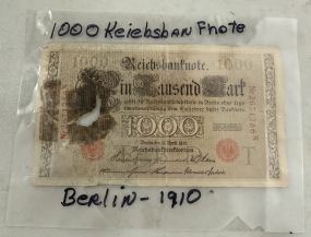 1000 Keiebshan Note Berlin 1910