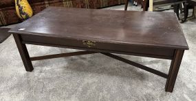 Late Traditional Cherry Rectangle Coffee Table