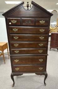 Late 20th Century Queen Anne Cherry Highboy