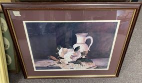 Framed Magnolia Still Life Print