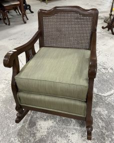 French Provincial Caned Rocking Chair