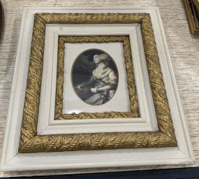 Vintage Elegant Lady Framed Print