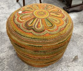 Vintage Upholstered Ottoman