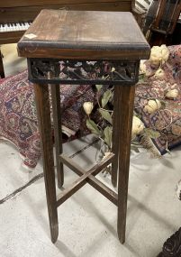 Pine Pedestal Plant Stand