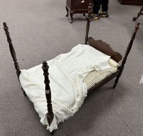 Traditional Cherry Doll Bed