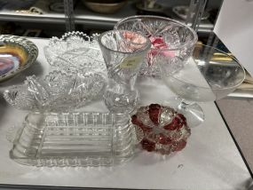 Group of Pressed Glassware