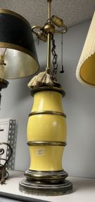 Yellow Mid Century Table Lamp