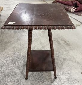 Mid 20th Century Turned Leg Pedestal Table