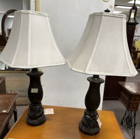 Pair of Ceramic Vase Lamps