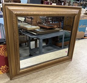 Painted Gold Wood Framed Mirror