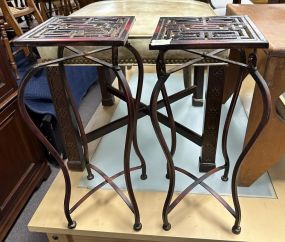 Pair of Metal Stands