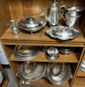 Group of Silver Plate Serving Pieces