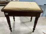 Mid Century Mahogany Vanity Stool
