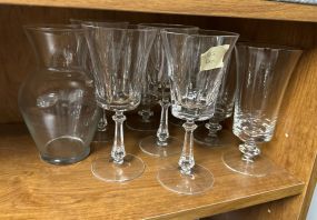 Assorted Crystal Glass Wine Glasses