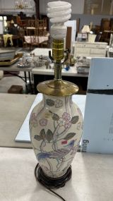 Ceramic Floral Vase Lamp